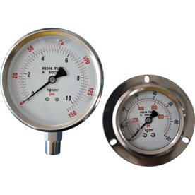 40mm 0 ~ 200psi 0 ~ 14bar Pool Filter Wasserdruck Regler Hydraulisches Manometer  Manometer 1/8 Npt Gewinde